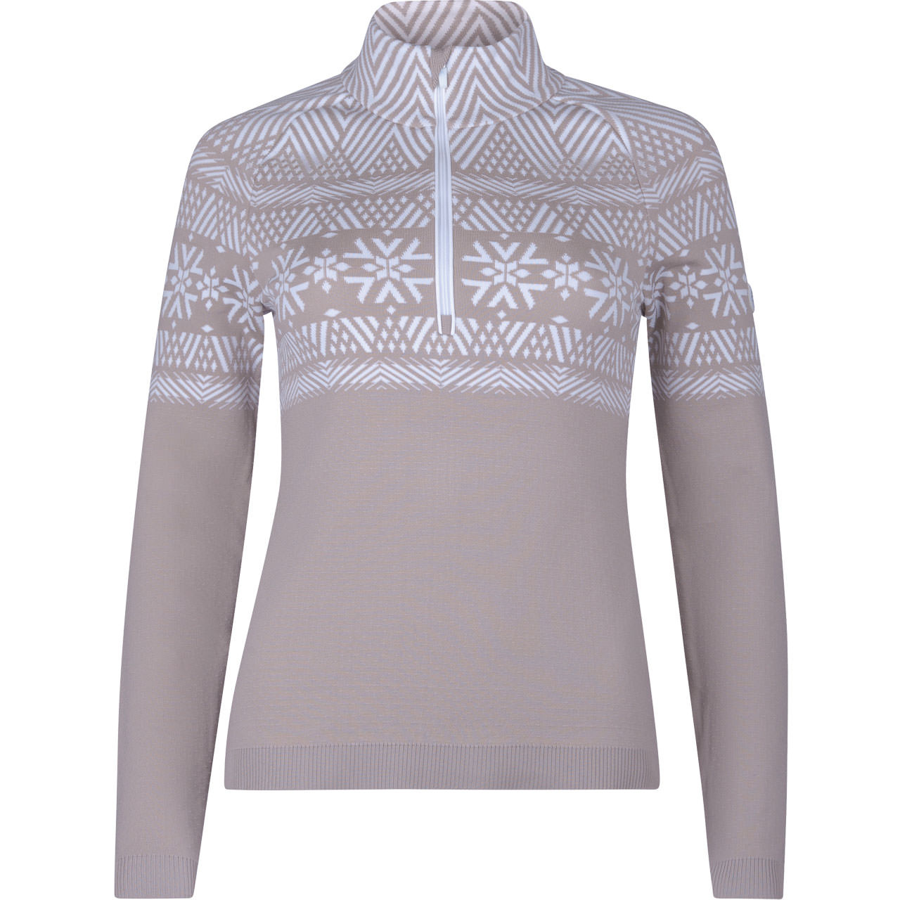 Newland Damen gestricktes Funktionsshirt CERVINIA stone/white - L