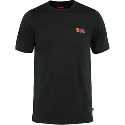 Fjällräven, Herren, Funktionsshirt, Abisko Wool Logo S/S (XL), Schwarz