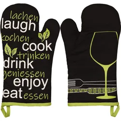 Ofenhandschuh ENJOY (BHT 18x30x1 cm) - bunt - BHT 18x30x1 cm