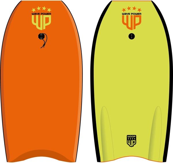 Bodyboard Wave Power Woop Boogie (94cm - Orange / Lime)