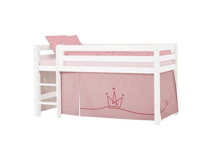 Hoppekids - Princess gordijn - voor halfhoog bed en stapelbed