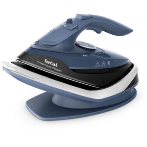 Tefal Bügeleisen Freemove Power, FV6675, kabellos, 2600 Watt, 40 g/min Dauerdampf, 220 g Dampfstoß, Keramiksohle, 250 ml
