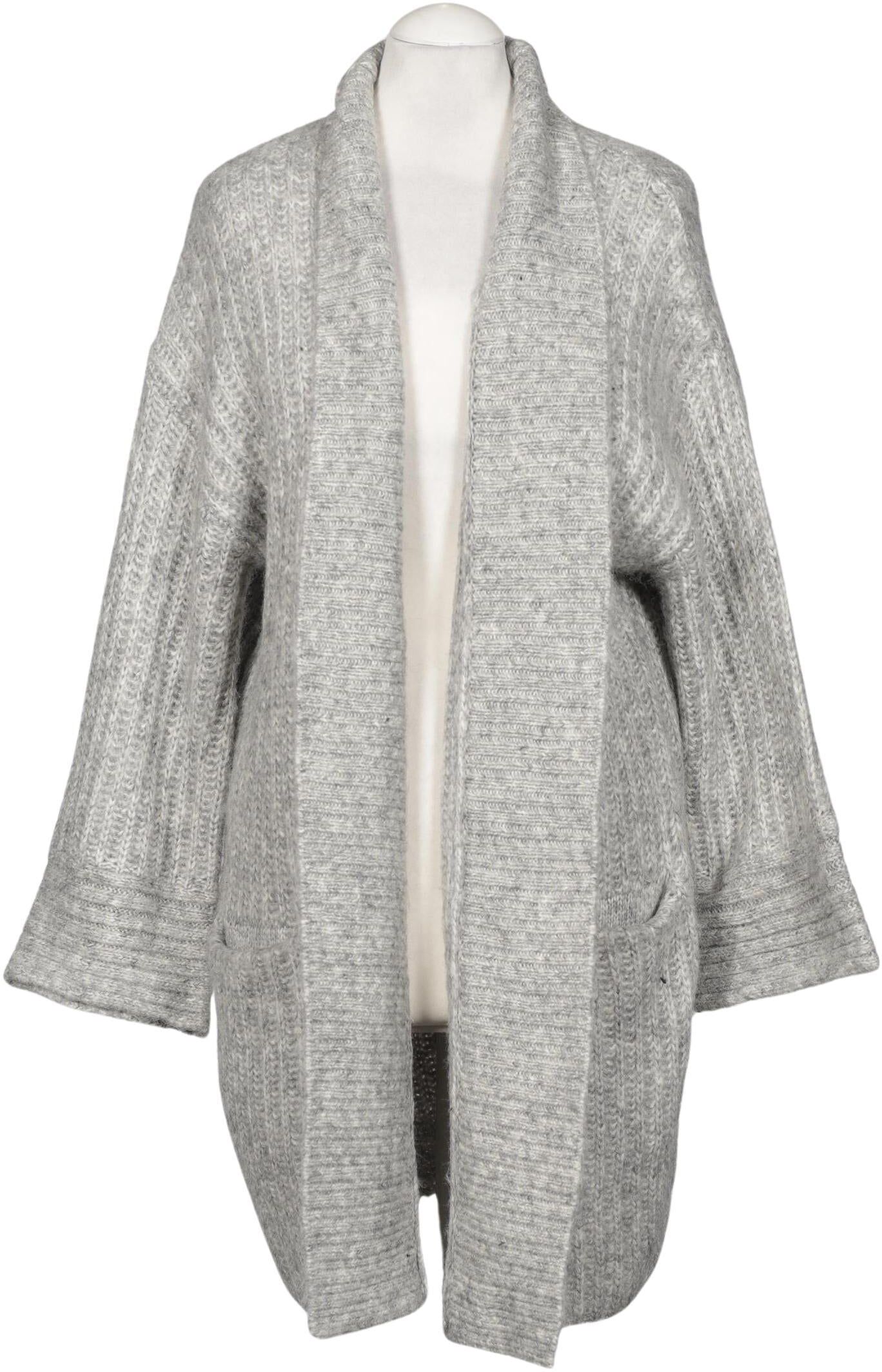 YAS Damen Strickjacke, Grau, Gr. S, Synthetik / Wolle - Second Hand