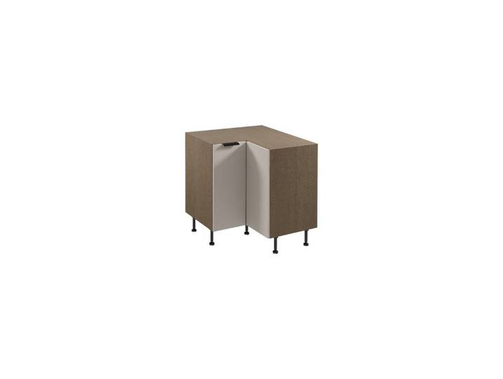 ROYAL24_MARKT Eckunterschrank - Sorento Küchenschrank Ecke 90 cm – Dunkle Eiche / Beige (Packung, 1-St., Serie Sorento – D90N) Eleganz & Praktikabilität – Zeitlos – Top Qualität