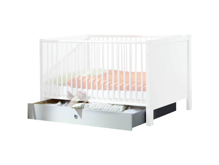 Bettschubkasten Birgit Dekor weiss Holzwerkstoff B 70 H 16 cm