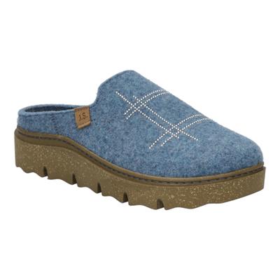 Hausschuh JOSEF SEIBEL "Carmaux 09, aqua", Damen, Gr. 36, blau (aqua), Schuhe Hausschuh