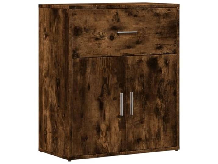 KGHFDVB Sideboard Räuchereiche 60x31x70 cm Holzwerkstoff Mit Schubladen, Stauraum für Bücher, feuchtigkeitsbeständig, pflegeleicht