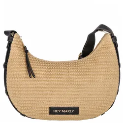 HEY MARLY Umhängetasche Lifetime Sister M Straw sand black - 27