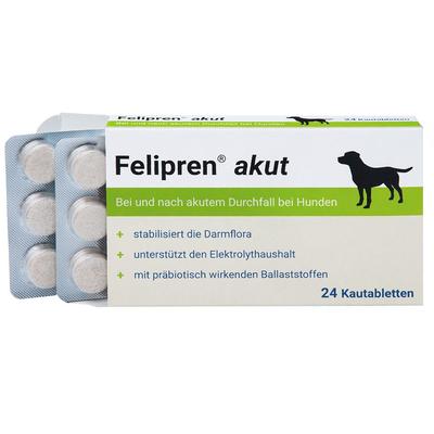 Felipren akut Kautabl.bei u.nach Durchfall f.Hunde 24 St Kautabletten