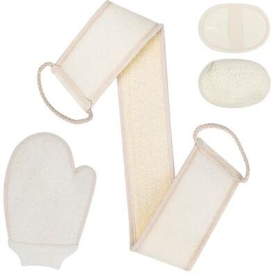 Drop Dash Deals Natural Loofah Exfoliating Back Scrubber Set Eco Friendly Bath Sponge Pads For Soft, Healthy Skin Natural Loofah Exfoliating Back Scrubber Set Eco Friendly Bath Sponge Pads For Soft, Healthy Skin