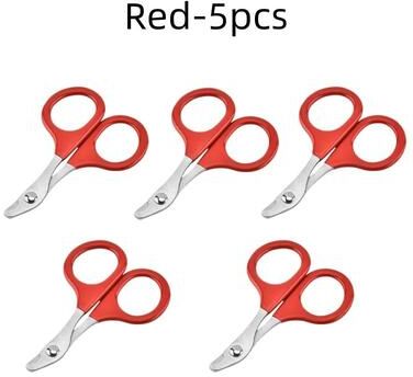Inspired Living SafeGrip Professional Pet Nail Clipper For Cats & Small Dogs red 5pcs