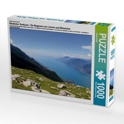CALVENDO Puzzle Ein Motiv aus dem Kalender Nördlicher Gardasee - Die Regionen um Limone und Malcesine | 1000 Teile Lege-Größe 64x48cm Foto-Puzzle für