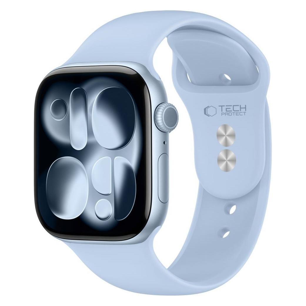 4Kom .pl Pasek Tech-Protect Silicone Apple Watch 8 / 9 / 10 / 11 / 12 / SE 40/41/42 mm Light Blue (30992-0)