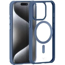 Force Case AIR FROST iPhone 15 Pro Hülle Series (Apple iPhone 15 Pro), Smartphone Hülle, Blau
