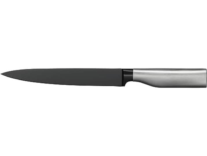 WMF Ultimate Black Fleischmesser 34 cm, Made in Germany, Küchenmesser, Diamond Cut, Klinge 20 cm, sicherer Fingerschutz, ergonomischer Griff