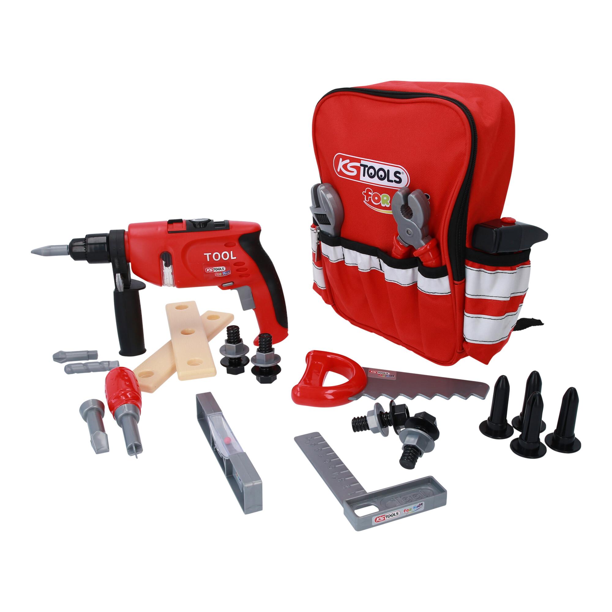 KS Tools Werkzeug-Rucksack für Kinder mit Sortiment, 25-tlg (100201)
