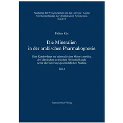 Die Mineralien in der arabischen Pharmakognosie, Fachbücher von Fabian Käs
