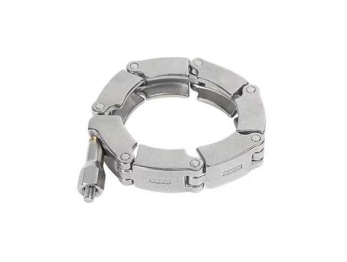 KF Vakuum-Kettenklemme SS316L für KF16 KF25 KF40 KF50 Flansche Starre Kettenklemme, glänzende Metalloberfläche, Industriesysteme(KF40)