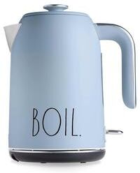 Rae Dunn Electric Hot Water Kettle - Stainless Steel, Swivel Base-Dry Protection, Easy Pour Pitcher, 1.7 Liters