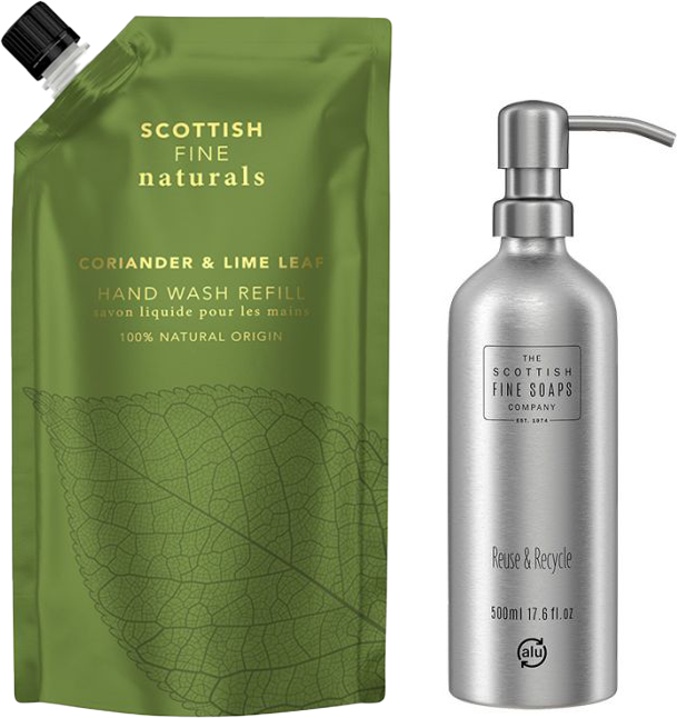 Scottish Fine Soaps Naturals Coriander & Lime Leaf Hand Wash Refill 60