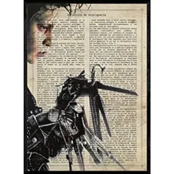 POSTER Von Eduardo-Handsscheren A4 Schwarzer Rahmen