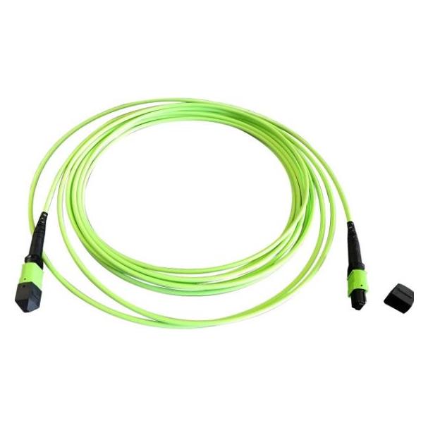 EFB Elektronik MTP-F/MTP-F 12-Fasermatrix Patchkabel OM5, LSZH limettengrün, Code B, 2m (2 m) (MTPF12MTPFOM5-2)