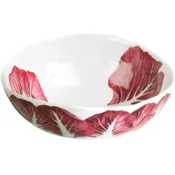 Taitù Dieta Mediterranea Vegetables Schale mittel Radicchio, Schüssel + Schale, Mehrfarbig