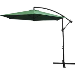 3m freitragender Sonnenschirm - Grün