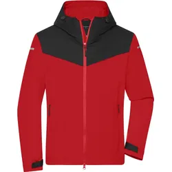 James & Nicholson Herren Outdoor Softshell Jacke Softshell-Jacke JN1180 light red/black/light red XXL
