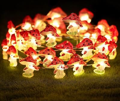 Combo Retail Shop LED Mushroom Light, Copper Wire Light String, Micro Landscape Decorative Light For Easter, Colorful Light Strip LED Mushroom Light, Copper Wire Light String, Micro Landscape Decorative Light For Easter, Colorful Light Strip