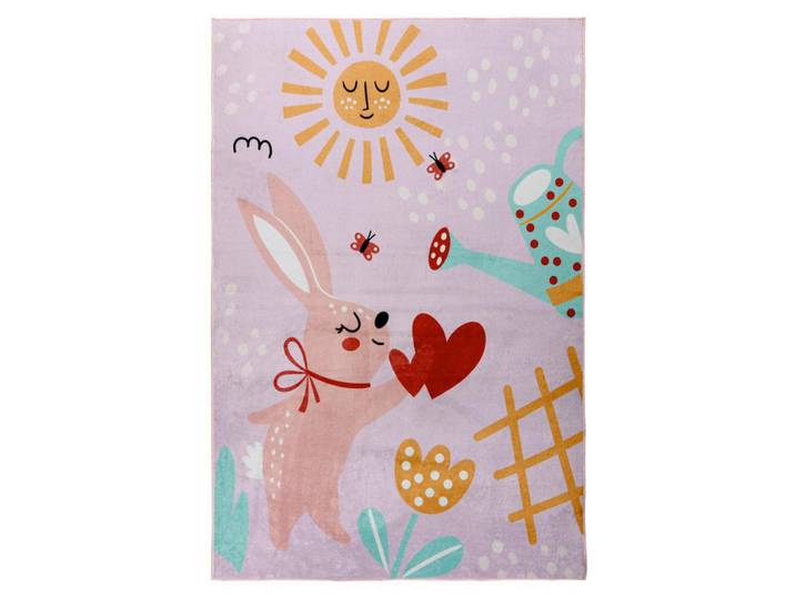 Obsession Kinderteppich My Magic Kids, Mehrfarbig, Hase, rechteckig, 160x230 cm, für Fußbodenheizung geeignet, für Hausstauballergiker geeignet, waschbar, vegan, Teppiche und Böden, Teppiche, Kinderteppiche
