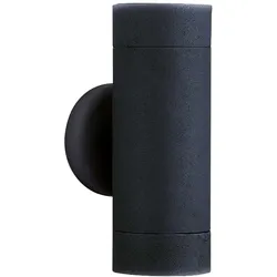 LED UP & DOWN Wand Spot Lampe Leuchte Schwarz Außen Weg Hof Terrasse Beleuchtung