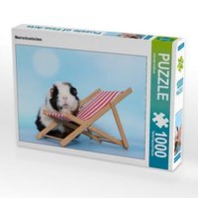 CALVENDO Puzzle Meerschweinchen 1000 Teile Lege-Größe 64 x 48 cm Foto-Puzzle Bild von Jeanette Hutfluss