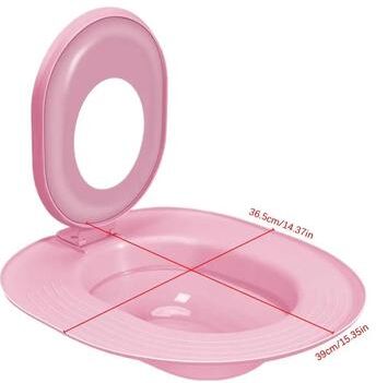 Inspired Finds Reusable Cat Toilet Training Seat System For Litter Free Potty Training pink