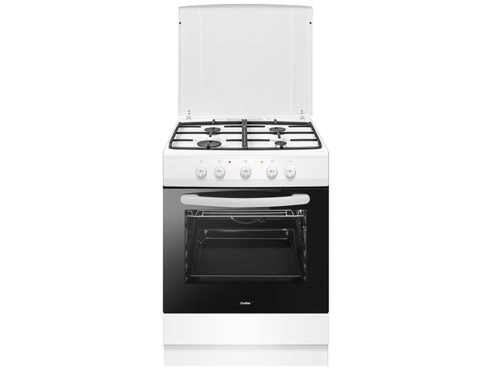 Cuisinière 4 foyers gaz blanc CCG60E CURTISS