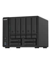 QNAP 9-Bay NAS AL324 64-bit quad-core 1,7 GHz 4 GB DDR4 SODIMM RAM 1 slot max 16 GB 5 x 3.5" and 4 x 2.5" drive slots 2 x 10GbE SFP+ LAN 2 x 2.5GbE 2.5G/1G 3 x USB 3.2 Gen1 hardware encryption expansion unit support 5+4 Bay 1.7 GHZ QC 2 x + 2 x (TS-932PX-4G)