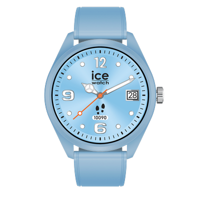 Smartwatch ICE-WATCH, blau, blau, Smartwatches, Smartwatch, Armbanduhr, Damenuhr, Herrenuhr, Silikonarmband, Strava, iOS Health