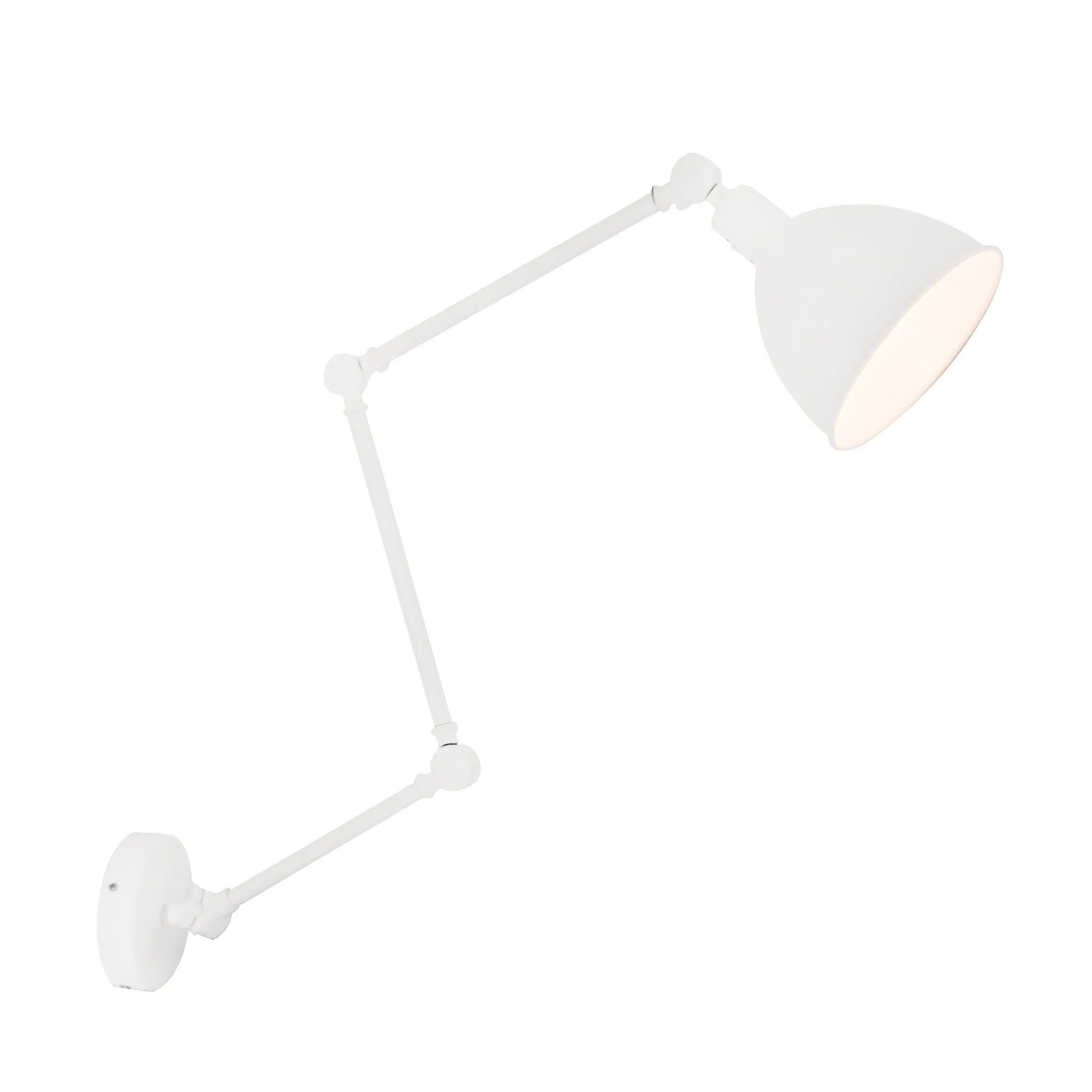 By Rydéns Bazar wandlamp wit metalen industrieel design