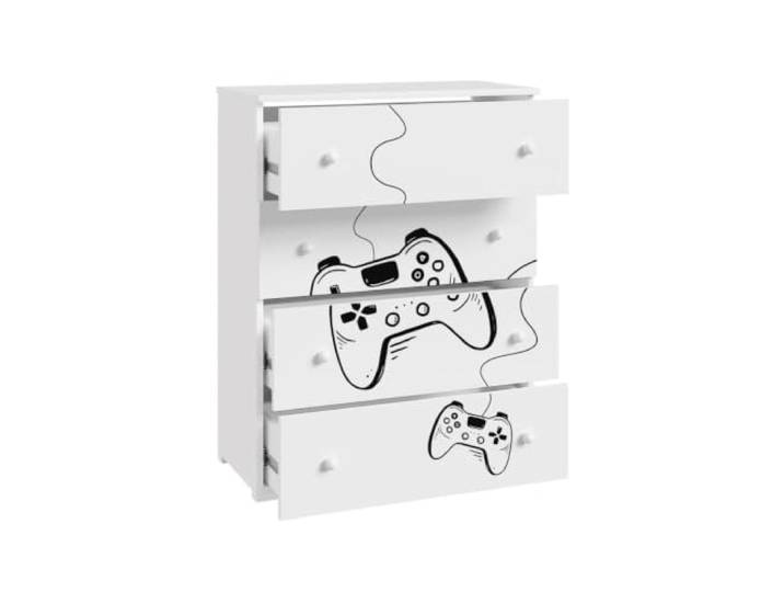 KOBI Emily Game Kinderkommode – weiß, Spielmotiv KOBI - ref. EMILY/B/NPL/GAME - 5907541206524 - WeiÃ