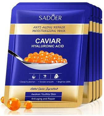 Trendy Discount Goods Hyaluronic Acid Caviar Moisturizing Face Mask For Firming Brightening Hydrating Facial Skin Care Hyaluronic Acid Caviar Moisturizing Face Mask For Firming Brightening Hydrating Facial Skin Care