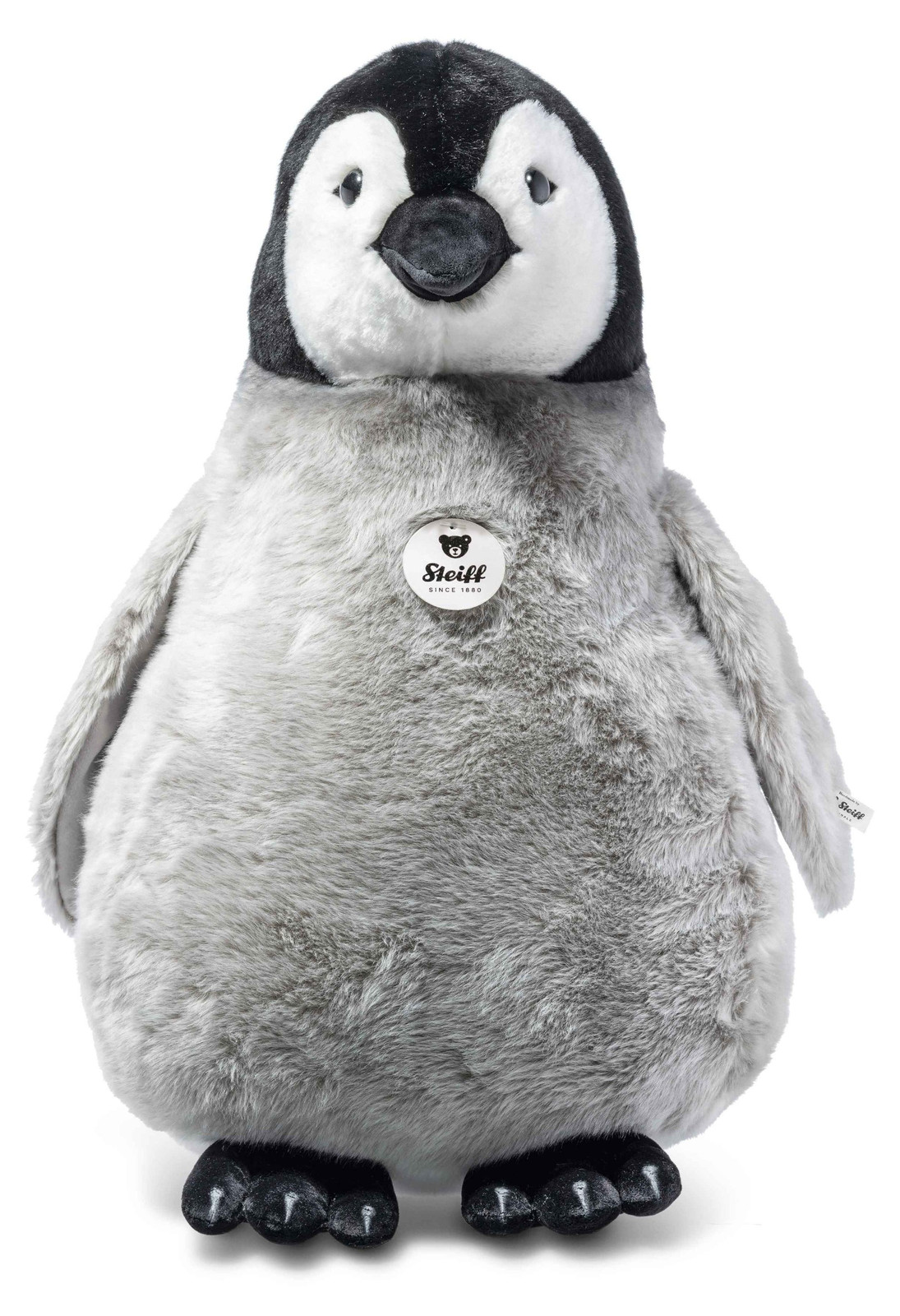 Steiff Pinguïn Flaps knuffel, grijs/zwart/wit, 60 cm