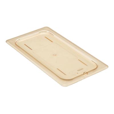 Flacher Deckel GN 1/3 - Hohe Temperatur - 17.6 x 32.5 cm - Bernstein - 6er-Set - -. Cambro