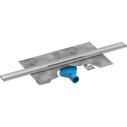 Evenes Linien-Duschrinne WALL Komplettset L=900 mm, Edelstahl gebürstet