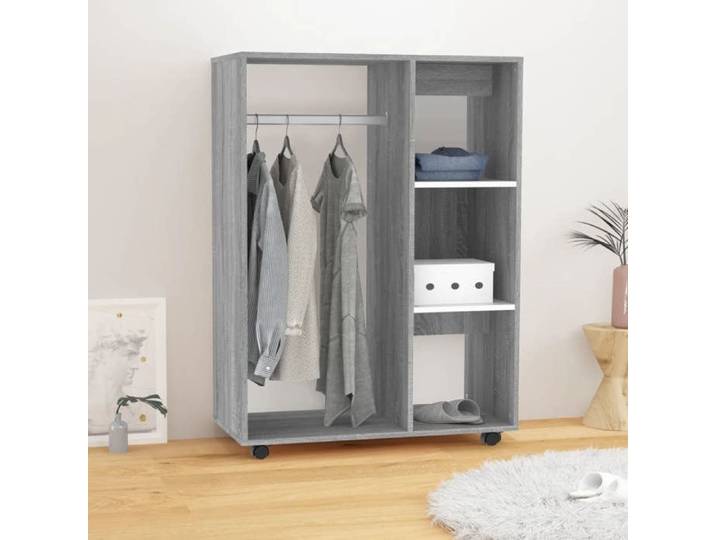 CLOUD NEW* Armoire de dressing Armoire de chambre SMG - Sonoma gris 80x40x110 cm Bois d'ingénierie 24 55 Kg 257124