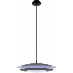 EGLO, Pendelleuchte, MONEVA-C Hängeleuchte schwarz/weiss (2300 lm)