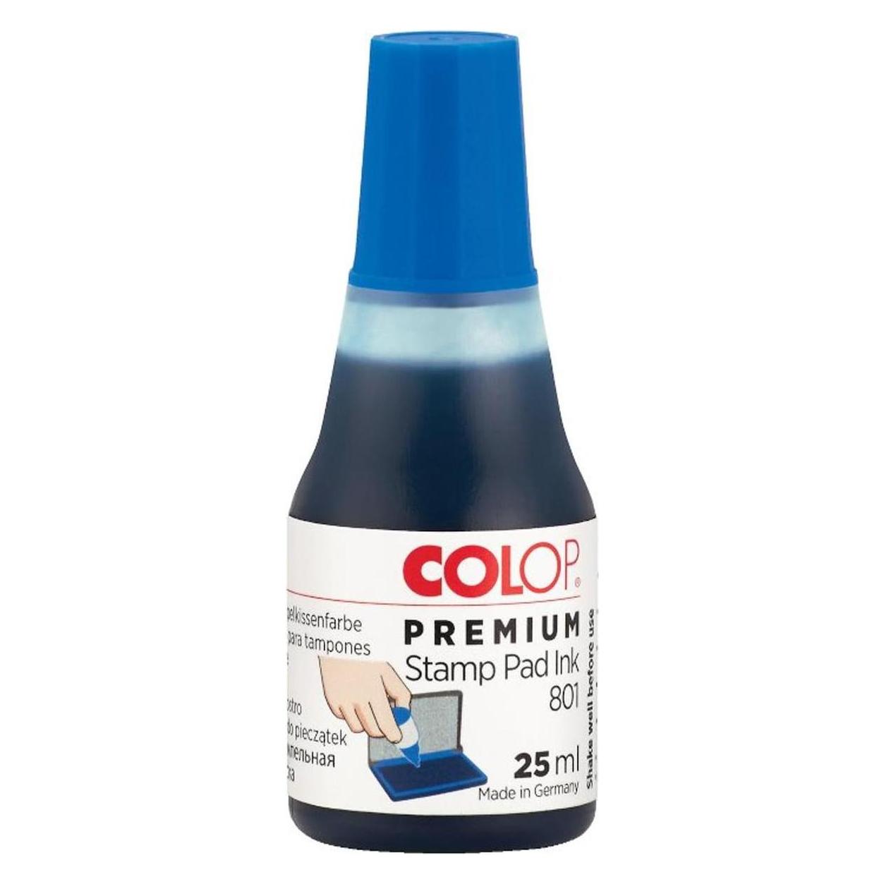 Colop Stempelfarbe 801, 25 ml, Blau (109749)
