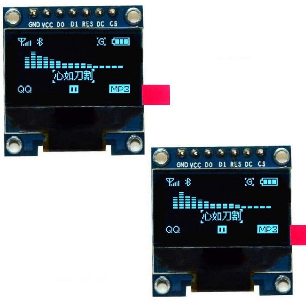 Selius 2-delige 0,96 inch OLED-display 12864 SPI IIC voor Arduino