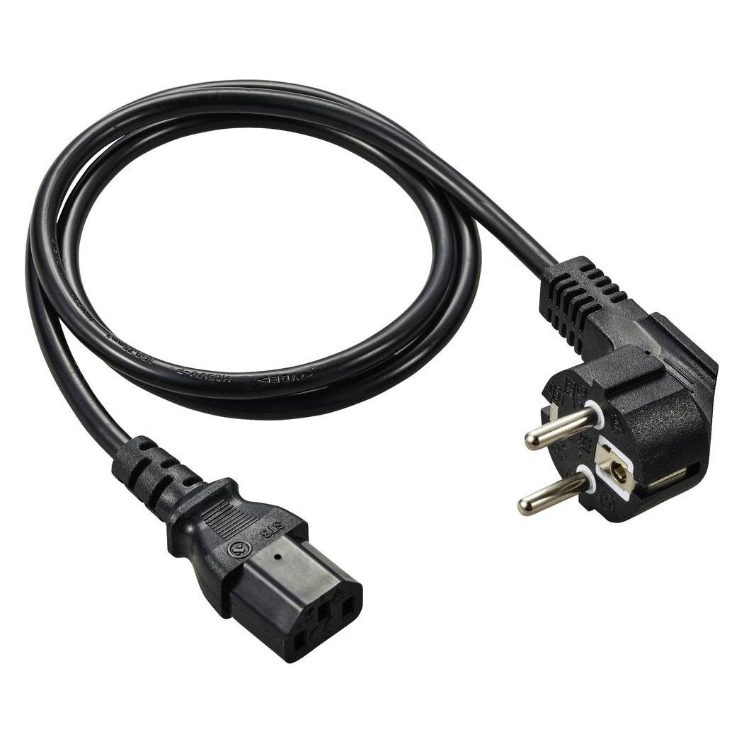 Renkforce Strom Anschlusskabel 3.00 m Schwarz (3 m) (RF-7176932)