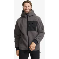Sherpa Hoodie Herren Magnet, Größe:4XL - Herren > Oberteile > Fleece & Midlayers - Grau