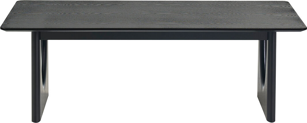 Miliboo Rechteckiger schwarzer Design-Couchtisch L120 cm KUALA